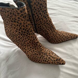 Steven By Steve Madden Brown and Black Ankle Booties